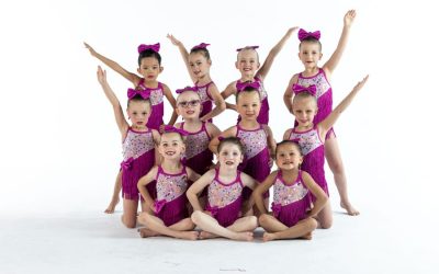 child ballet dancers ribbon purple