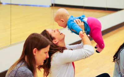 mom raising her child