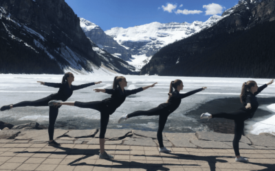 senior ballet on frozen lake