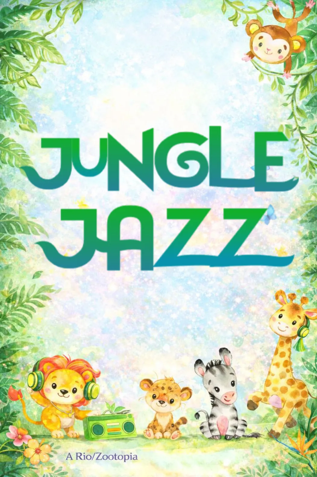 jungle-jazz-animals-watercolor jungle-jazz-animals-watercolor